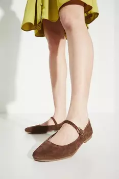 Замшевые балетки Medicine, коричневый