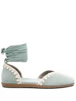 Замшевые балетки Mou, синий