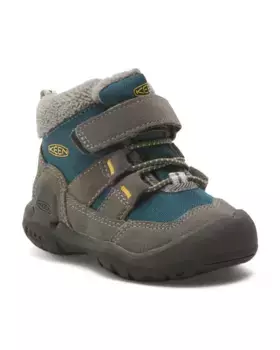 Замшевые банджи-сапоги на флисовой подкладке (для малышей) Keen, серый/бирюзовый