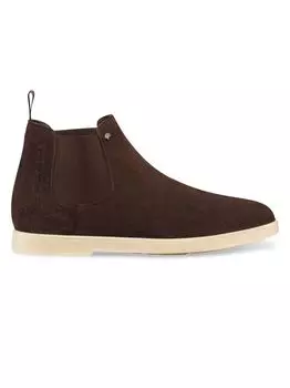 Замшевые битловские ботинки Stefano Ricci, коричневый