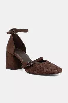 Замшевые босоножки Answear.Lab, коричневый