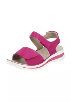 Замшевые босоножки ara, розовый