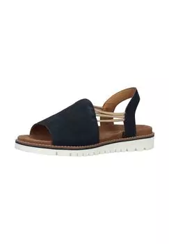 Замшевые босоножки ara, темно-синий