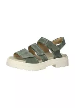 Замшевые босоножки ara, зеленый