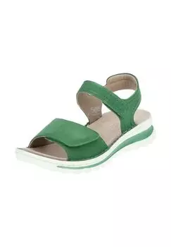 Замшевые босоножки ara, зеленый