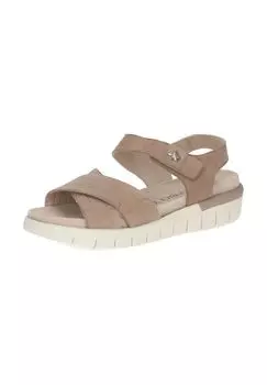 Замшевые босоножки Caprice, цвет Hellbraun