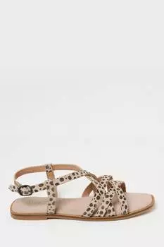 Замшевые босоножки Estelle с ремешками Fatface Fat Face, бежевый