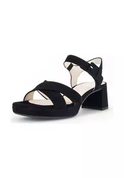 Замшевые босоножки Gabor, черный