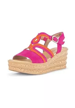 Замшевые босоножки Gabor, розовый