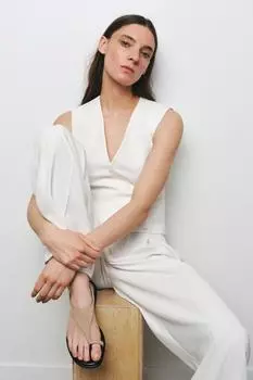 Замшевые босоножки на носочках ZARA, цвет Taupe Grey