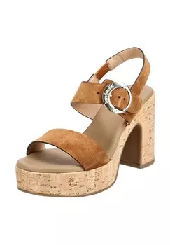 Замшевые босоножки NeroGiardini, цвет Tabacco