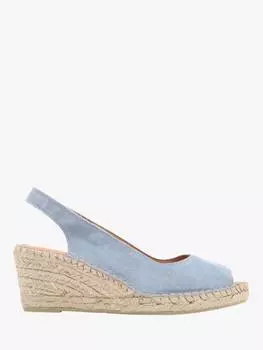 Замшевые босоножки rosanna на танкетке с откидной спинкой Jones Bootmaker, цвет Pale Blue