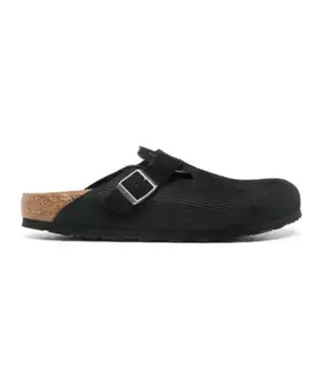 Замшевые босоножки с пряжкой без шнуровки Birkenstock, черный