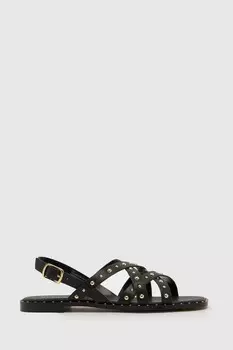 Замшевые босоножки Thelma с заклепками Schuh, черный