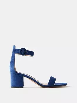 Замшевые босоножки versilia 60 Gianvito Rossi, синий