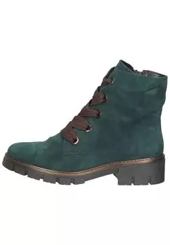 Замшевые ботильоны ara, бирюзовый