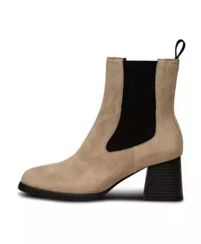 Замшевые ботильоны челси фиолетового цвета темно Shoe The Bear, бежевый