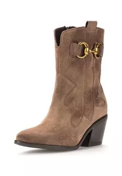 Замшевые ботильоны Gabor, цвет Braun Gold