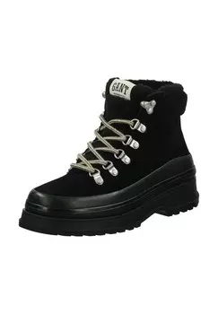 Замшевые ботильоны GANT, черный