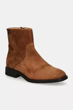 Замшевые ботильоны Gant Fayy, коричневый