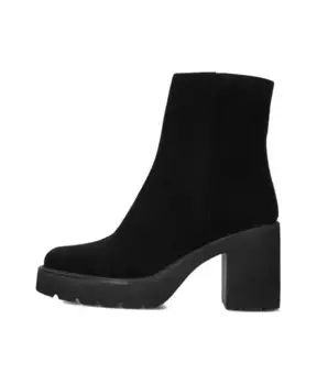 Замшевые ботильоны хан Unisa, черный