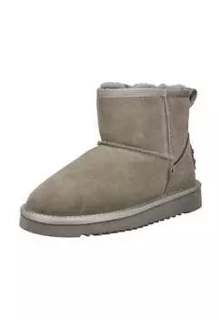 Замшевые ботильоны Mustang, серый