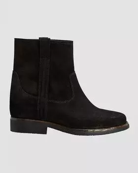 Замшевые ботильоны Susee в стиле вестерн Isabel Marant, цвет Black