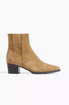 Замшевые ботильоны TOD'S, горчичный