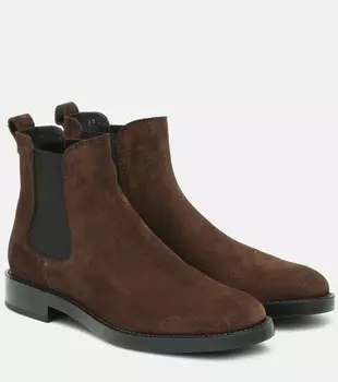 Замшевые ботинки челси Tod's, коричневый