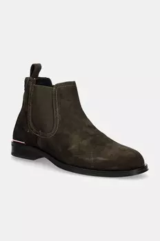 Замшевые ботинки челси Tommy Hilfiger CORE RWB HILFIGER SUEDE CHELSEA, зеленый