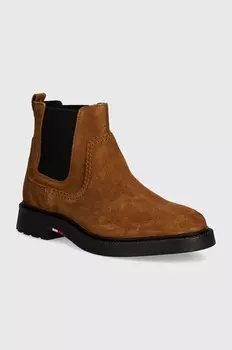 Замшевые ботинки челси Tommy Hilfiger HILFIGER COMFORT LWT SUEDE CHEL, коричневый