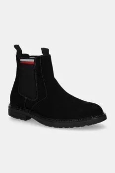 Замшевые ботинки челси Tommy Hilfiger HILIFGER OUTDOOR SUEDE CHELSEA, черный