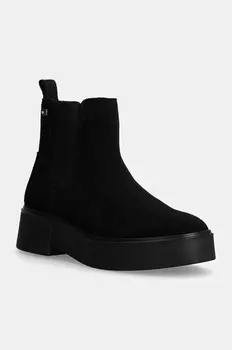 Замшевые ботинки челси Tommy Hilfiger MINIMAL SUEDE CHELSEA FLAG, черный