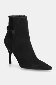 Замшевые ботинки Core Ankle Boot Furla, черный