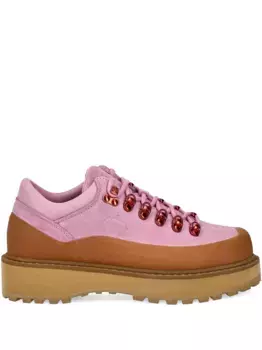 Замшевые ботинки Cornaro Gomma на шнуровке Diemme, розовый