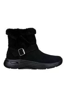 Замшевые ботинки Go Walk с арочным кроем Skechers, черный