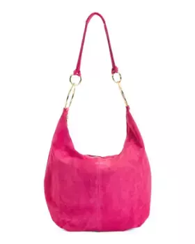 Замшевые бродяги Made In Italy с круглой ручкой Marlon, фуксия