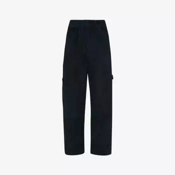 Замшевые брюки карго со вставками Whistles, темно-синий