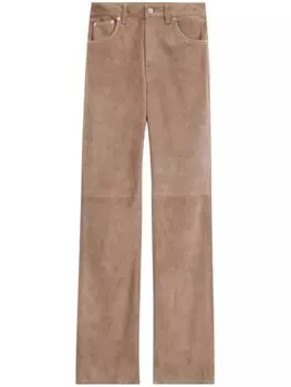 Замшевые брюки с карманами Filippa K, коричневый