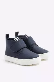 Замшевые демисезонные туфли для мальчиков на шнуровке River Island, синий