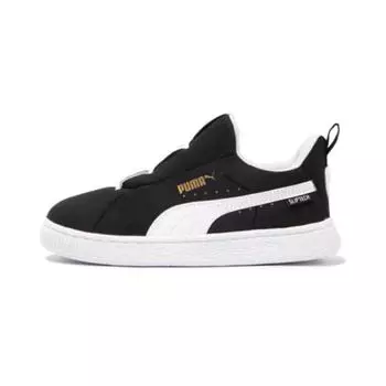 Замшевые детские кроссовки для скейтбординга PS Low-top черного/белого цвета Puma, черный/белый