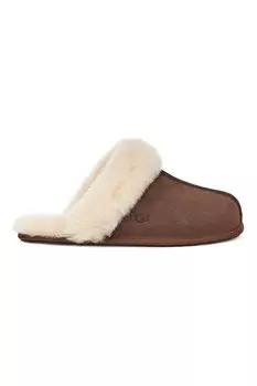 Замшевые домашние тапочки Scuffette II из овчины Ugg, коричневый
