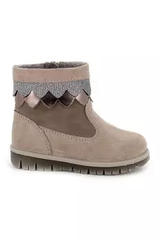 Замшевые и синтетические ботинки Primigi, коричневый