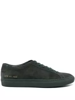 Замшевые кеды Common Projects, зеленый