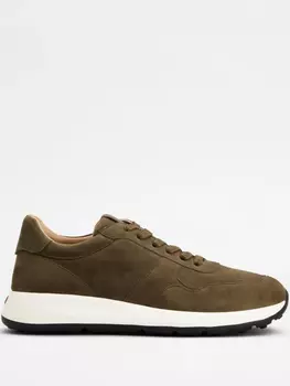 Замшевые кеды Tod's, зеленый