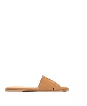 Замшевые комфортные мюли Kazar, коричневый