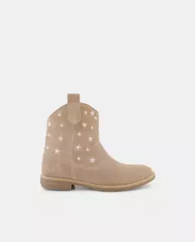 Замшевые ковбойские ботильоны для девочки Kids El Corte Ingls, цвет Visn claro