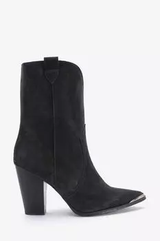 Замшевые ковбойские сапоги Cleo Mint Velvet, серый