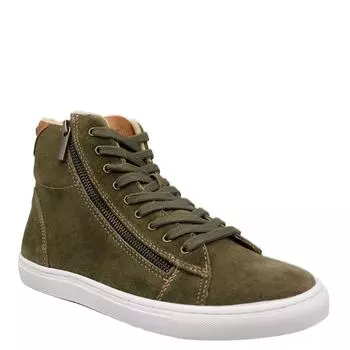 Замшевые кожаные ботильоны Ilford HX London, зеленый