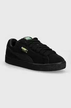 Замшевые кожаные кроссовки XL Puma, черный